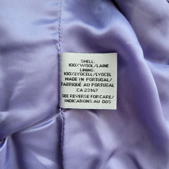 Talbots Collection Wool Jacket Wool Lined Purple Soft Zip Up 10P - Picture 10 of 15
